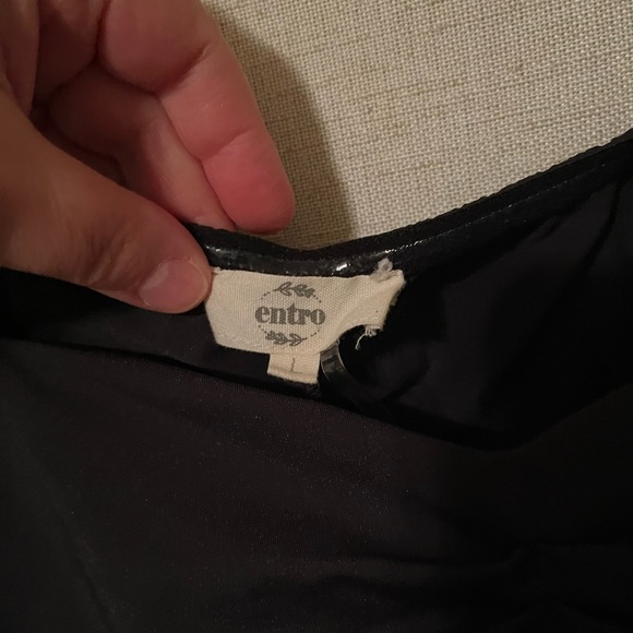 Entro Ruched Bodysuit Size Large - Picture 3 of 5